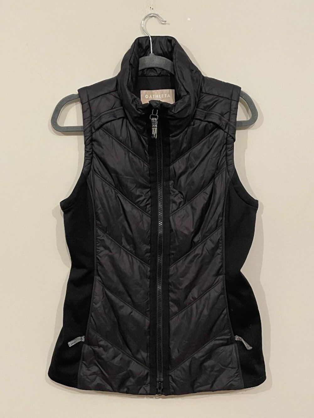 Athleta Flurry V2 Down Quilted Puffer Vest Black Women’s Medium